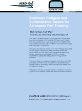 Electronic Pedigree and Authentication Issues for Aerospace Part Tracking (pdf)