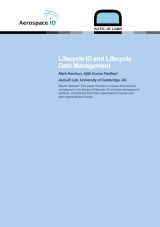 Lifecycle ID and Lifecycle Data Management(pdf)